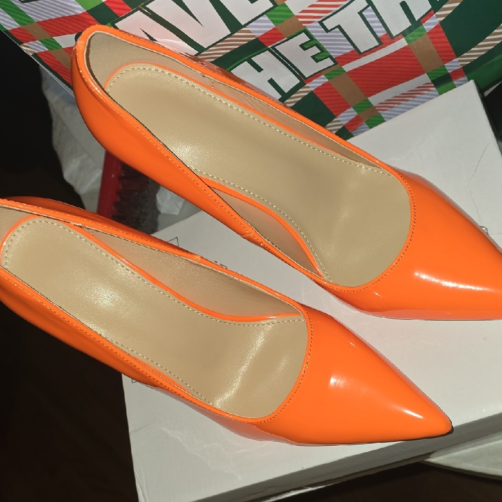 Elegant Orange Women's Pumps